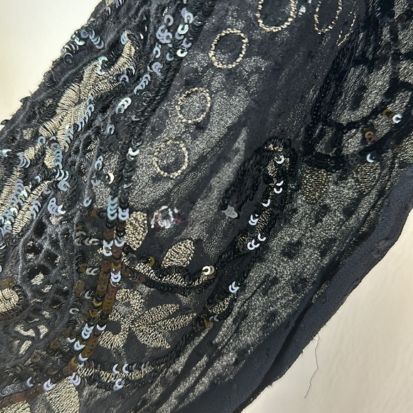 Sundance Balloon Sleeve Sequins Blouse, XS - Picture 7 of 11